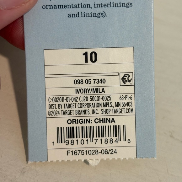 CAT & JACK Toddler Girls Mila Faux-Shearling Clog Loafer Slippers Ivory Sz 10C - Picture 9 of 9